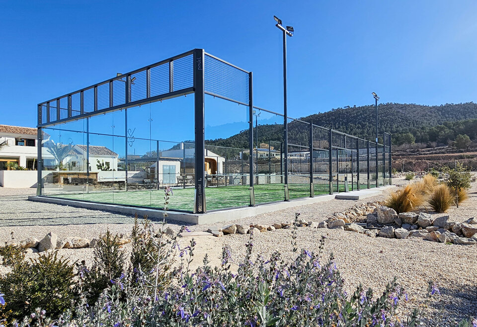 Eigen padelbaan villa La Zarza Alicante