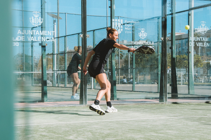 Padelspeler in Valencia