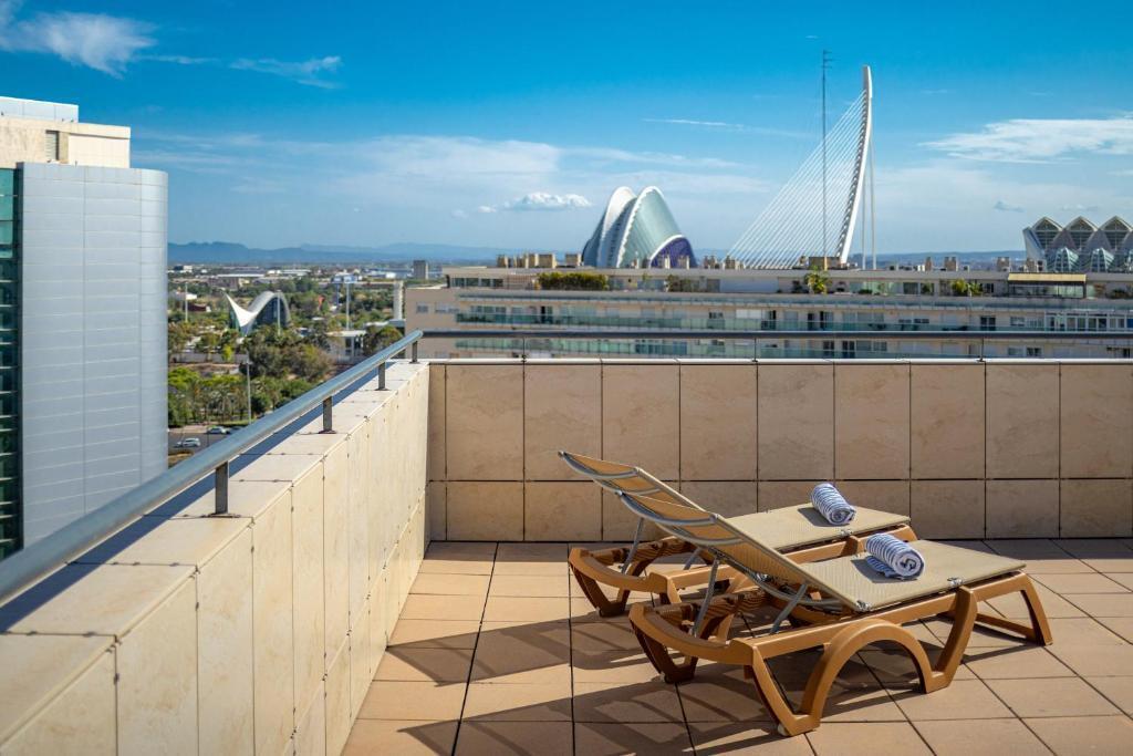 Dakterras skyline Innside Melia Valencia