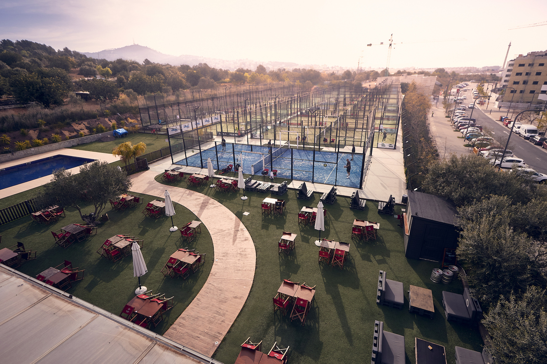 Padelbanen van Club Sant Just in Barcelona