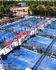 Padelbanen buiten Sportcity Valencia