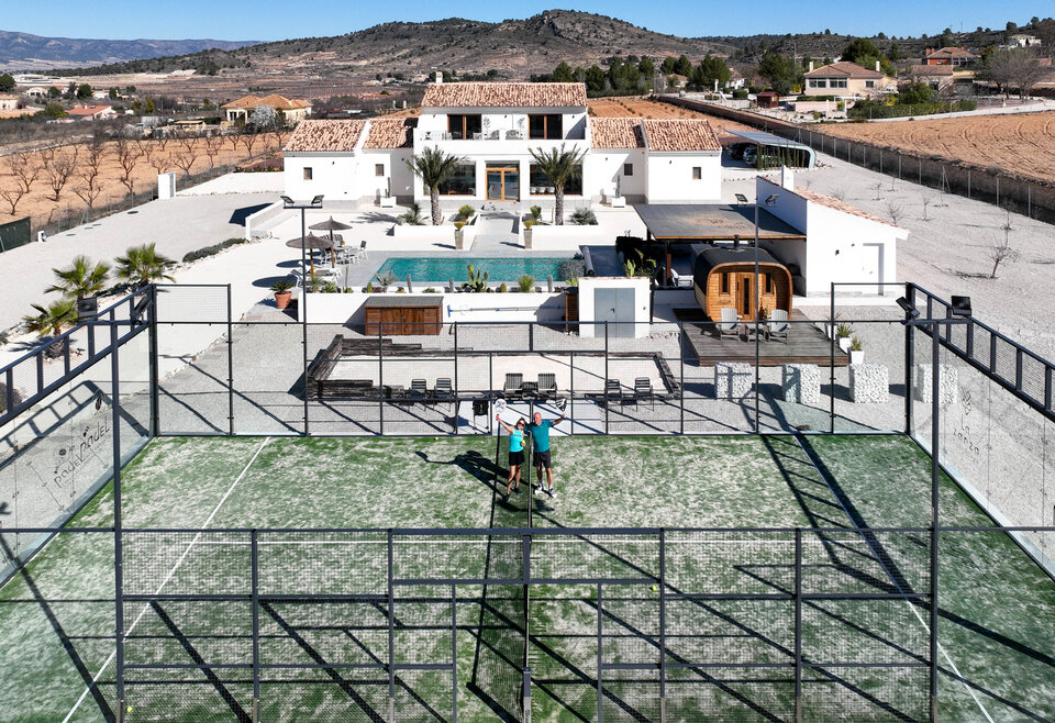 Padelbaan villa La Zarza Alicante 