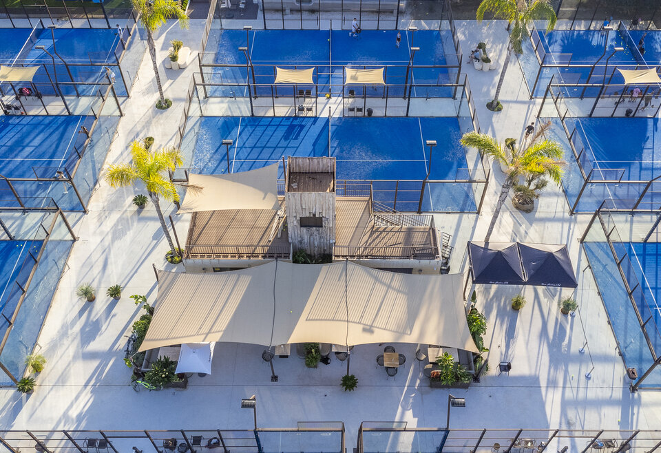 Overzicht van padelclub NAC in Marbella Spanje