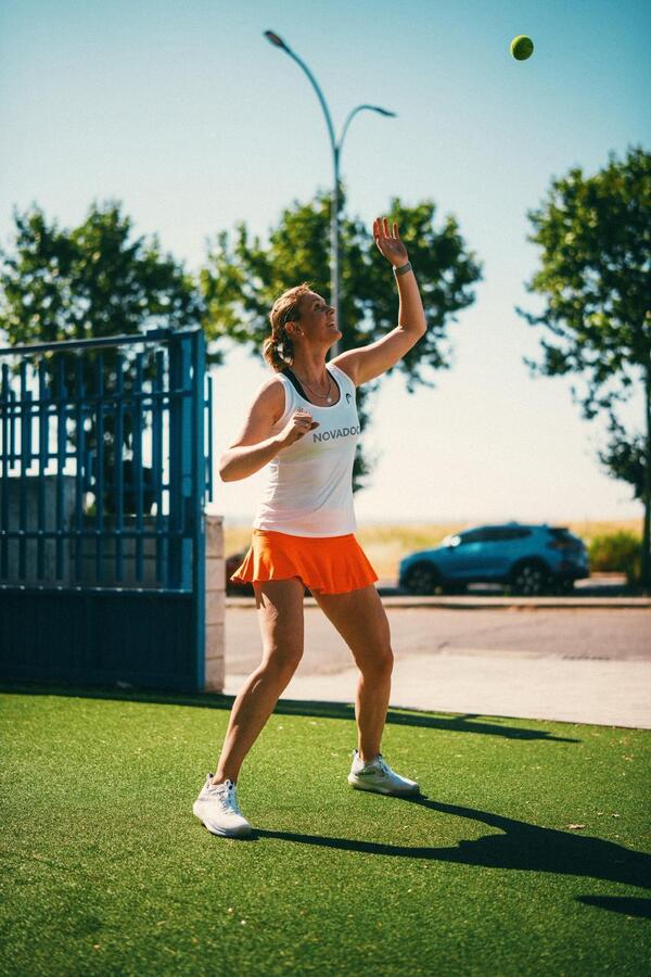 Marcella Koek padelclinic en padelles