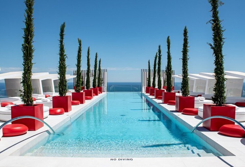 Infinity pool Higueron hotel Malaga