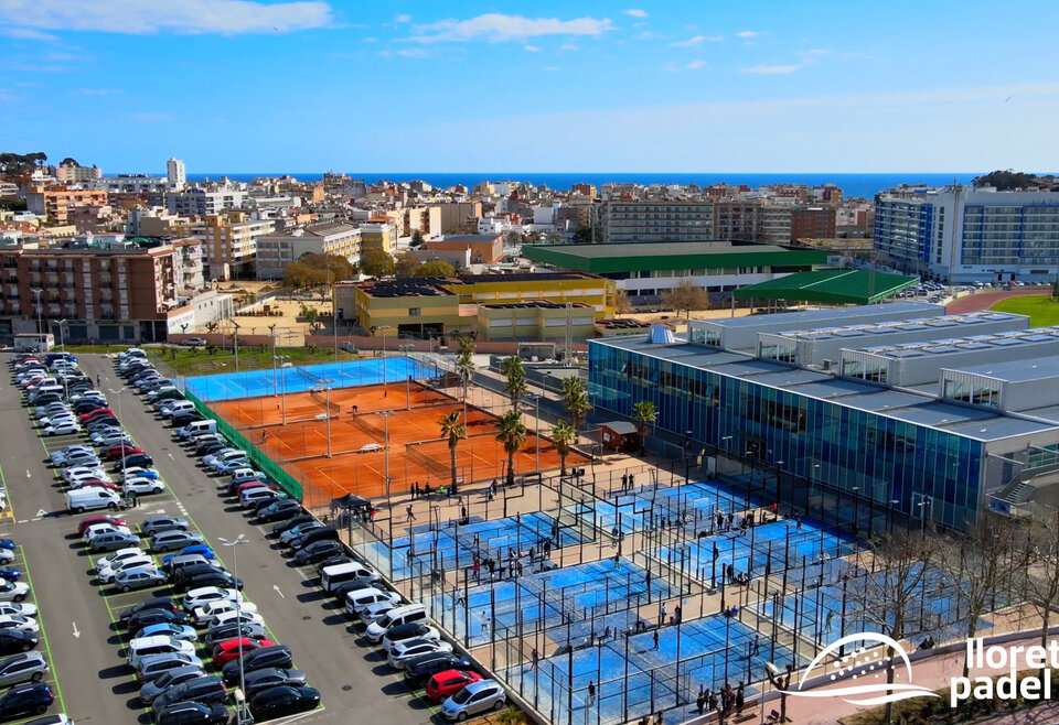 Overzicht van padelbanen in Lloret de Mar van Padel Pirates