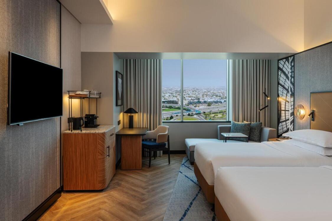 Slaapkamer Sheraton Mall of the Emirates hotel Dubai