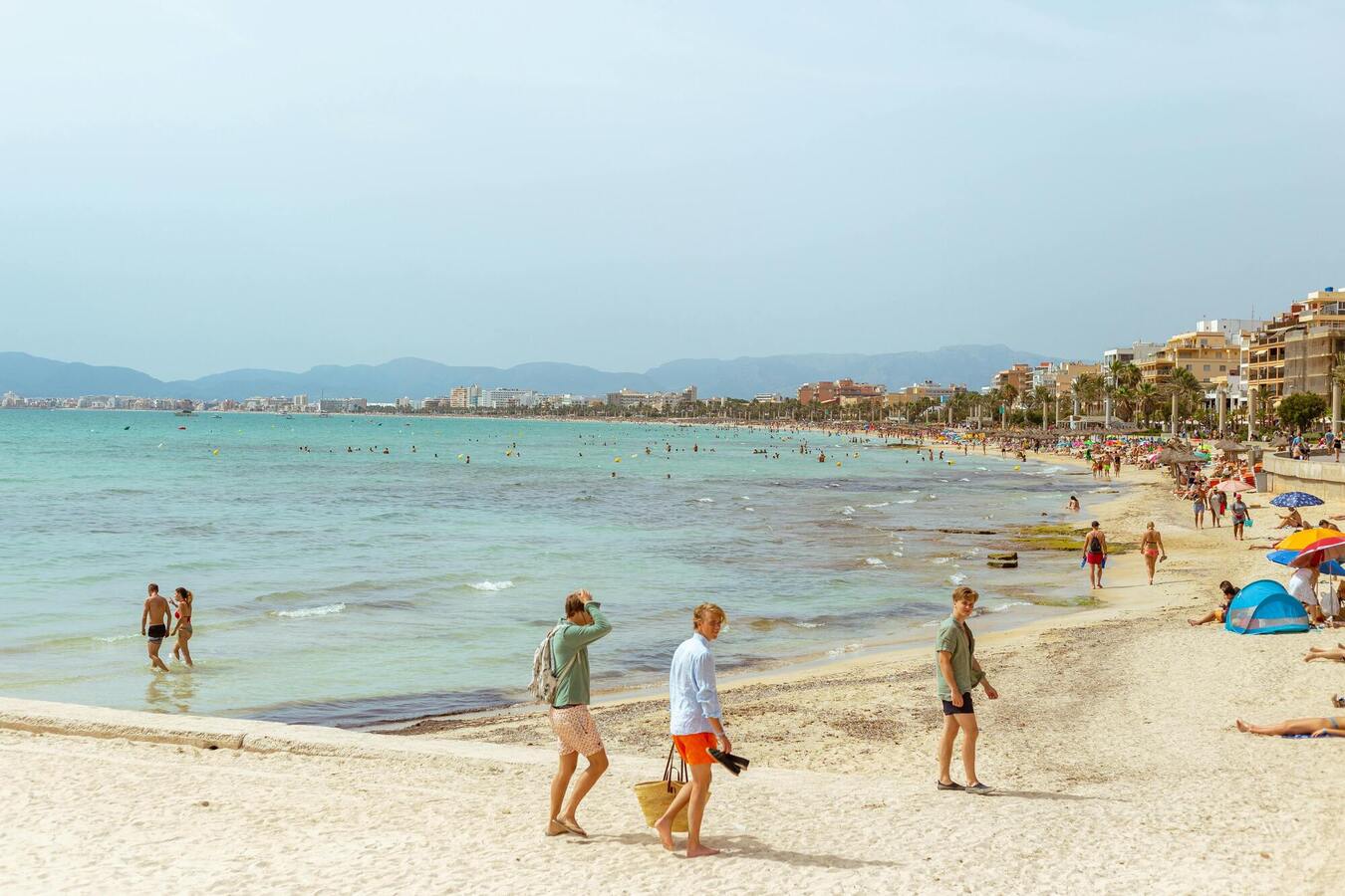 Het strand van Mallorca, Spanje