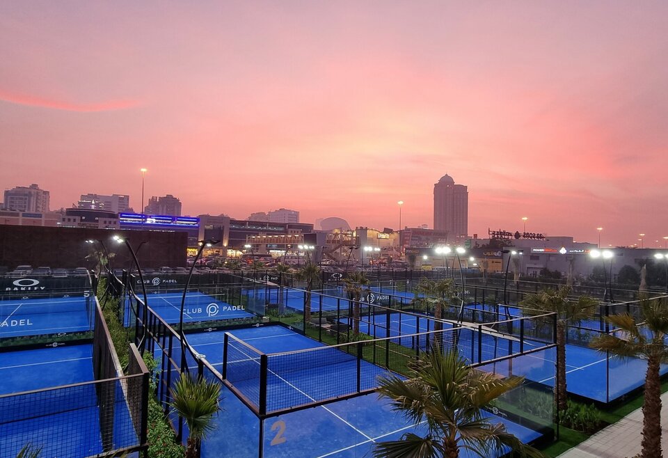 Outdoor padelbanen Club padel Dubai