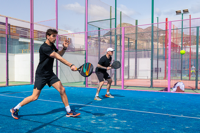 Padel Pirates spelers tijdens training in Lloret de Mar