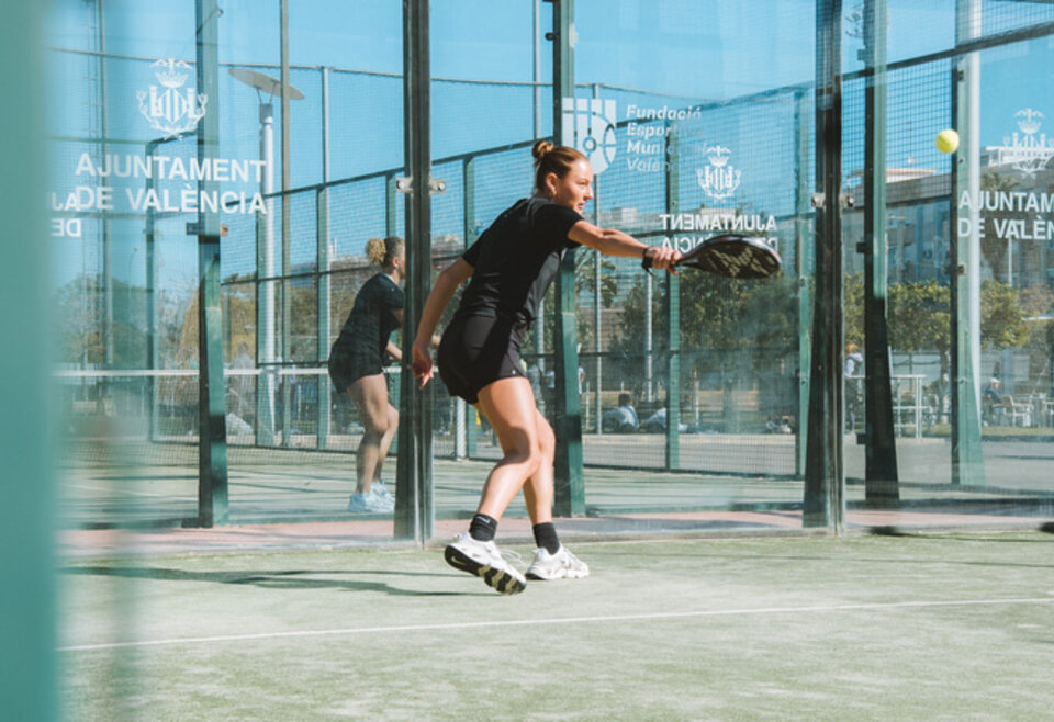 Padelspeler in Valencia