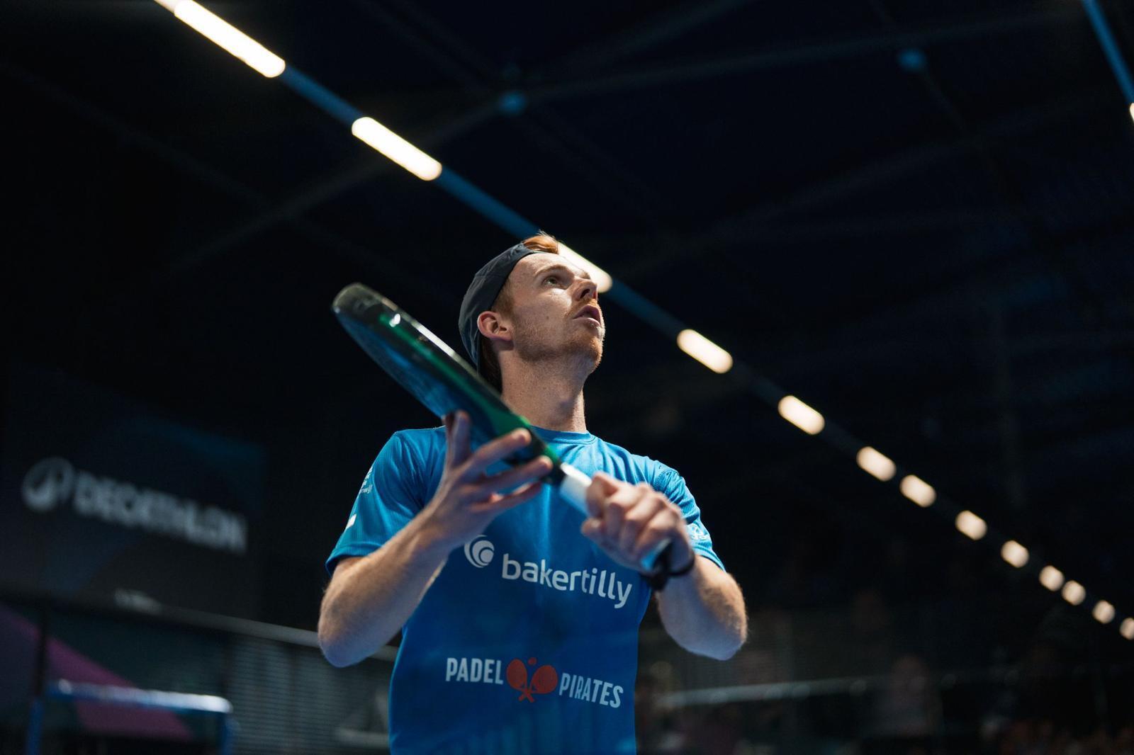 Bart van Opstal tijdens Premier Padel Rotterdam